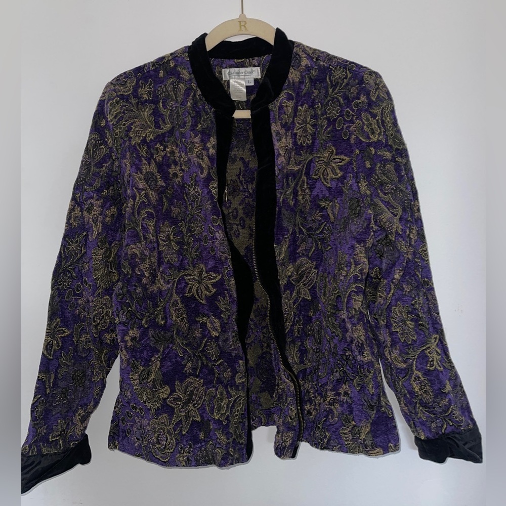 Embroidered Vintage Zip Up Jacket